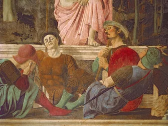 A Ressurreição, c. 1463, pormenor do fresco 109787